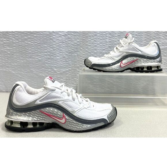 Nike Reax Run 5 'White Metallic Silver' Women's Sneakers Size 8.5 407987-116 - Picture 3 of 6